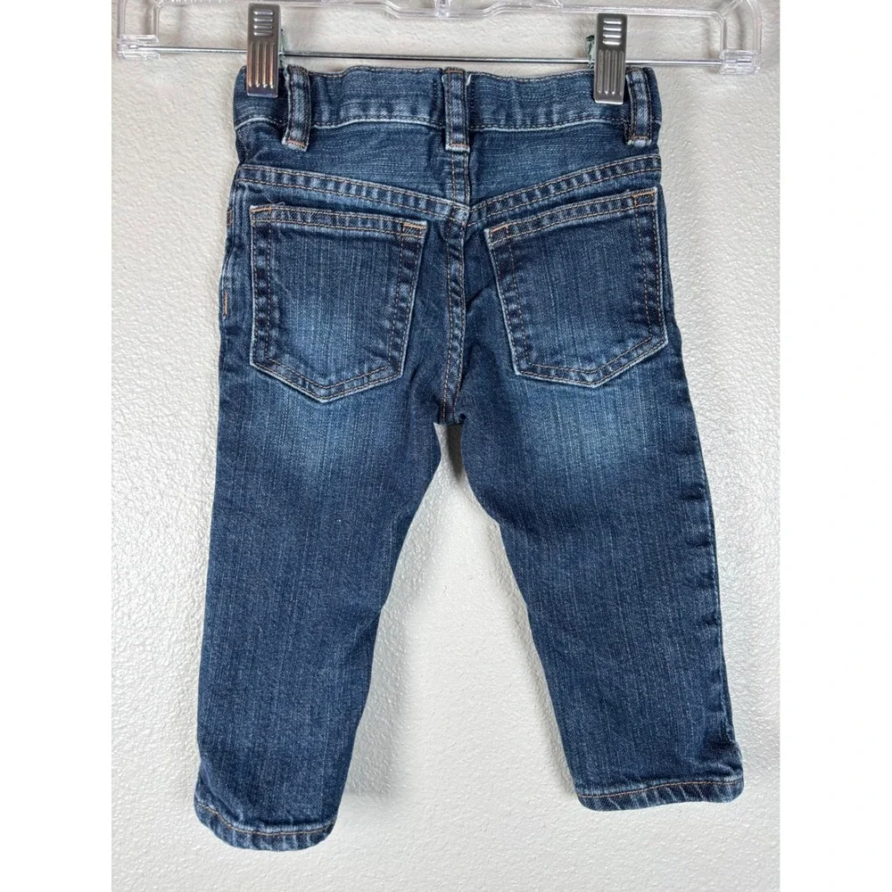 Baby Gap Dark Wash Denim Jeans Kids Size 12 18 Months Straight Leg Toddler‎